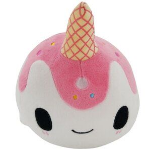 Aurora Tasty Peach Vanilla-Berry Nomwhal Plush Ice Cream Narwhal